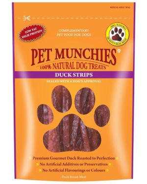 Pet Munchies Duck Strips 90g