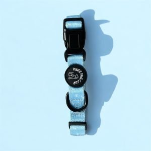 dog collar baby blue